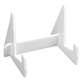 Acrylic Book Display Stand Book Holder Bookrack Bookshelf Office Bookcase for Kitchen HomeWhite - Rear View