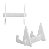 Acrylic Book Display Stand Book Holder Bookrack Bookshelf Office Bookcase for Kitchen HomeWhite - Close-Up Angle