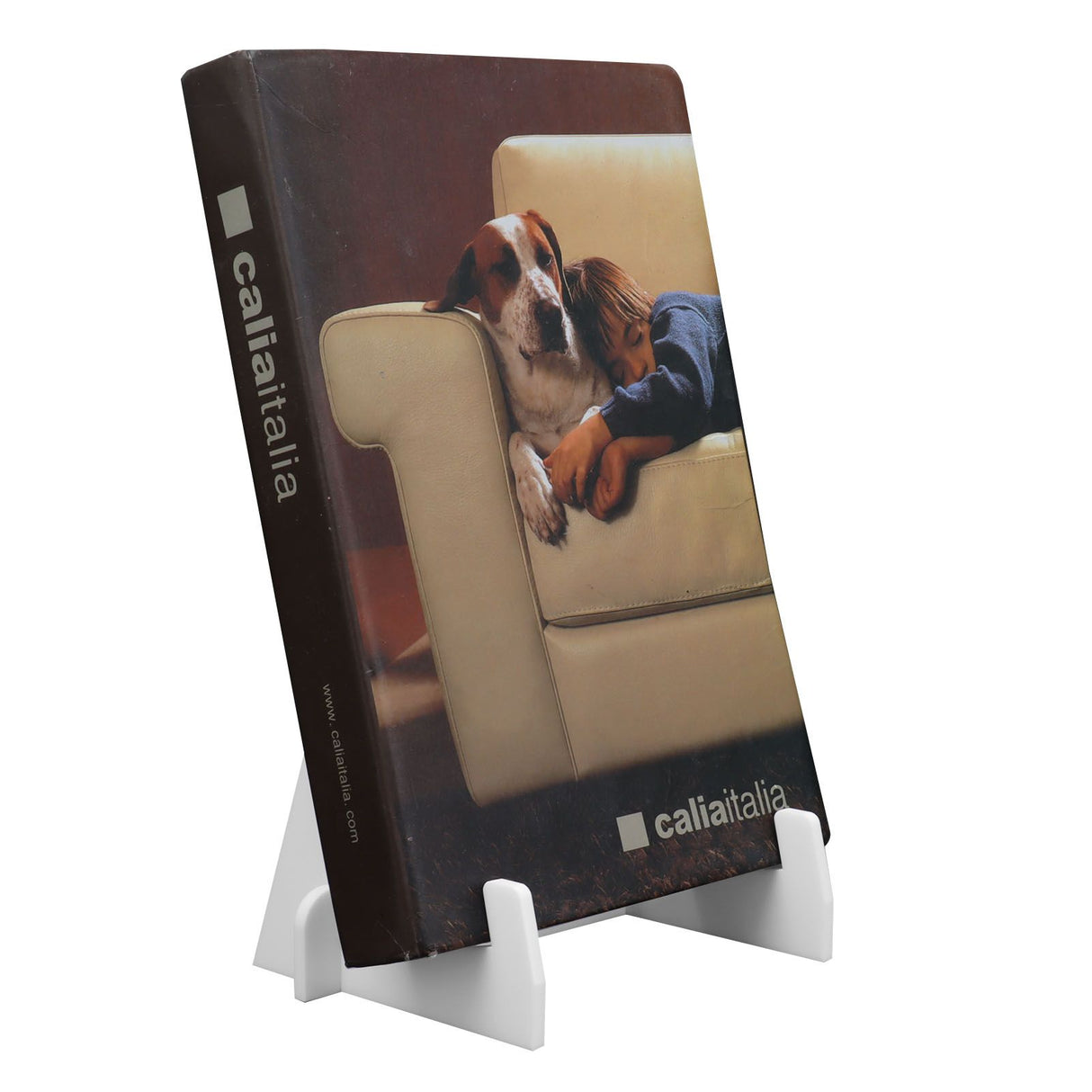 Acrylic Book Display Stand Book Holder Bookrack Bookshelf Office Bookcase for Kitchen HomeWhite