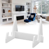 Acrylic Book Display Stand Book Holder Bookrack Bookshelf Office Bookcase for Kitchen HomeWhite