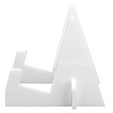 Acrylic Book Display Stand Book Holder Bookrack Bookshelf Office Bookcase for Kitchen HomeWhite - Extra Image