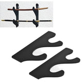 1 Pair Sword Stand Lightsaber Sword Hook Competition Sword Stand Display Stand Wall Mount Samurai Sword StandBlack