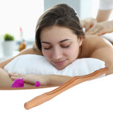Wooden Scraping Stick Portable 2 Bevel Comfortable Non Slip Handle Gua Sha Massage Tool