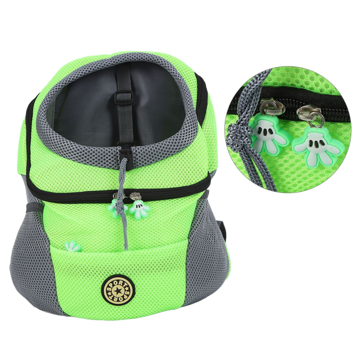 Pet Knapsack Ventilation Comfort Spacious Environmental Protection Nice Appearance Dog BackpackS Green