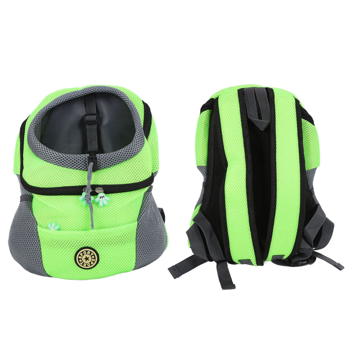 Pet Knapsack Ventilation Comfort Spacious Environmental Protection Nice Appearance Dog BackpackS Green