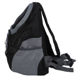 Pet Knapsack Ventilation Comfort Spacious Environmental Protection Nice Appearance Dog BackpackS Black - Side View
