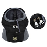 Pet Knapsack Ventilation Comfort Spacious Environmental Protection Nice Appearance Dog BackpackS Black - Low Angle