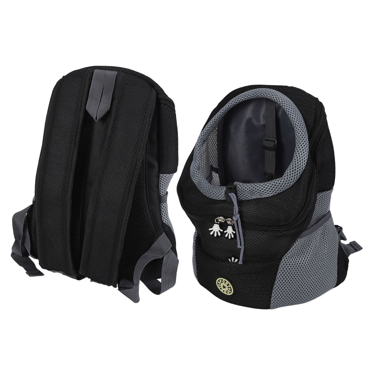 Pet Knapsack Ventilation Comfort Spacious Environmental Protection Nice Appearance Dog BackpackS Black
