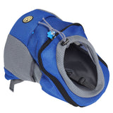 Pet Knapsack Ventilation Comfort Spacious Environmental Protection Nice Appearance Dog BackpackS Blue - Top-Down View