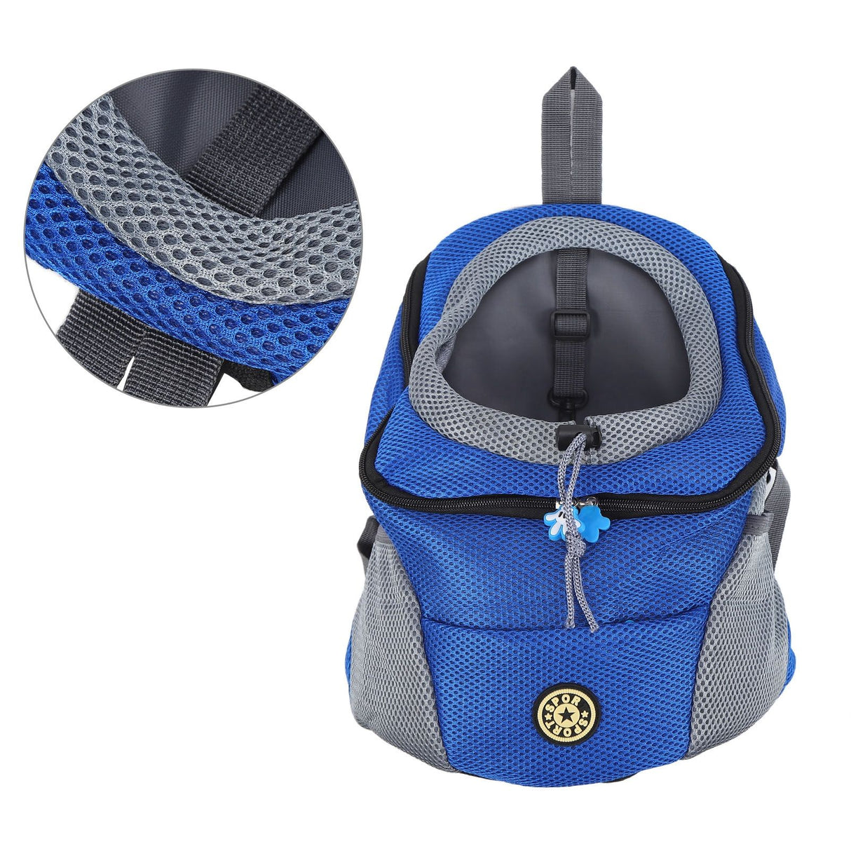 Pet Knapsack Ventilation Comfort Spacious Environmental Protection Nice Appearance Dog BackpackS Blue