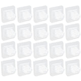 20Pcs Seamless Towel Rod Hook Curtain Rod Hook Fixing Clip for Home Party Gardening