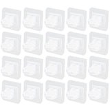 20Pcs Seamless Towel Rod Hook Curtain Rod Hook Fixing Clip for Home Party Gardening - Low Angle