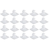 20Pcs Seamless Towel Rod Hook Curtain Rod Hook Fixing Clip for Home Party Gardening - Extra Image