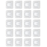 20Pcs Seamless Towel Rod Hook Curtain Rod Hook Fixing Clip for Home Party Gardening