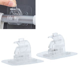 20Pcs Seamless Towel Rod Hook Curtain Rod Hook Fixing Clip for Home Party Gardening