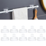 20Pcs Seamless Towel Rod Hook Curtain Rod Hook Fixing Clip for Home Party Gardening - Extra Image