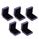 5Pcs Jewelry Packaging Box Exquisite Ear Ring Organizer Case for Home Jewellery Shop - Rear View