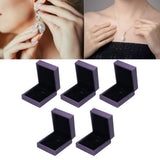 5Pcs Jewelry Packaging Box Exquisite Ear Ring Organizer Case for Home Jewellery Shop - Extra Image