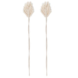 2Pcs Cotton Rope Curtain Tiebacks Leaf Shaped Tassel Curtain Clips Rope Straps for Curtain - Side View