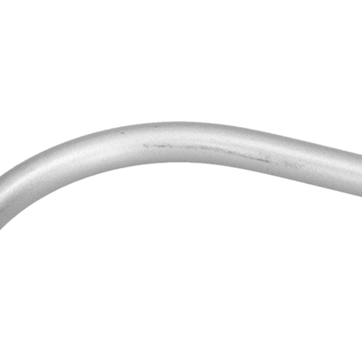 2Pcs Curtain Hook Aluminum Alloy U Shaped Cylinder Fixed Drapery Holdback for Home Office BedroomSilver