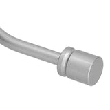 2Pcs Curtain Hook Aluminum Alloy U Shaped Cylinder Fixed Drapery Holdback for Home Office BedroomSilver - Extra Image