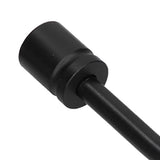 2Pcs Curtain Hook Aluminum Alloy U Shaped Cylinder Fixed Drapery Holdback for Home Office BedroomBlack - Extra Image