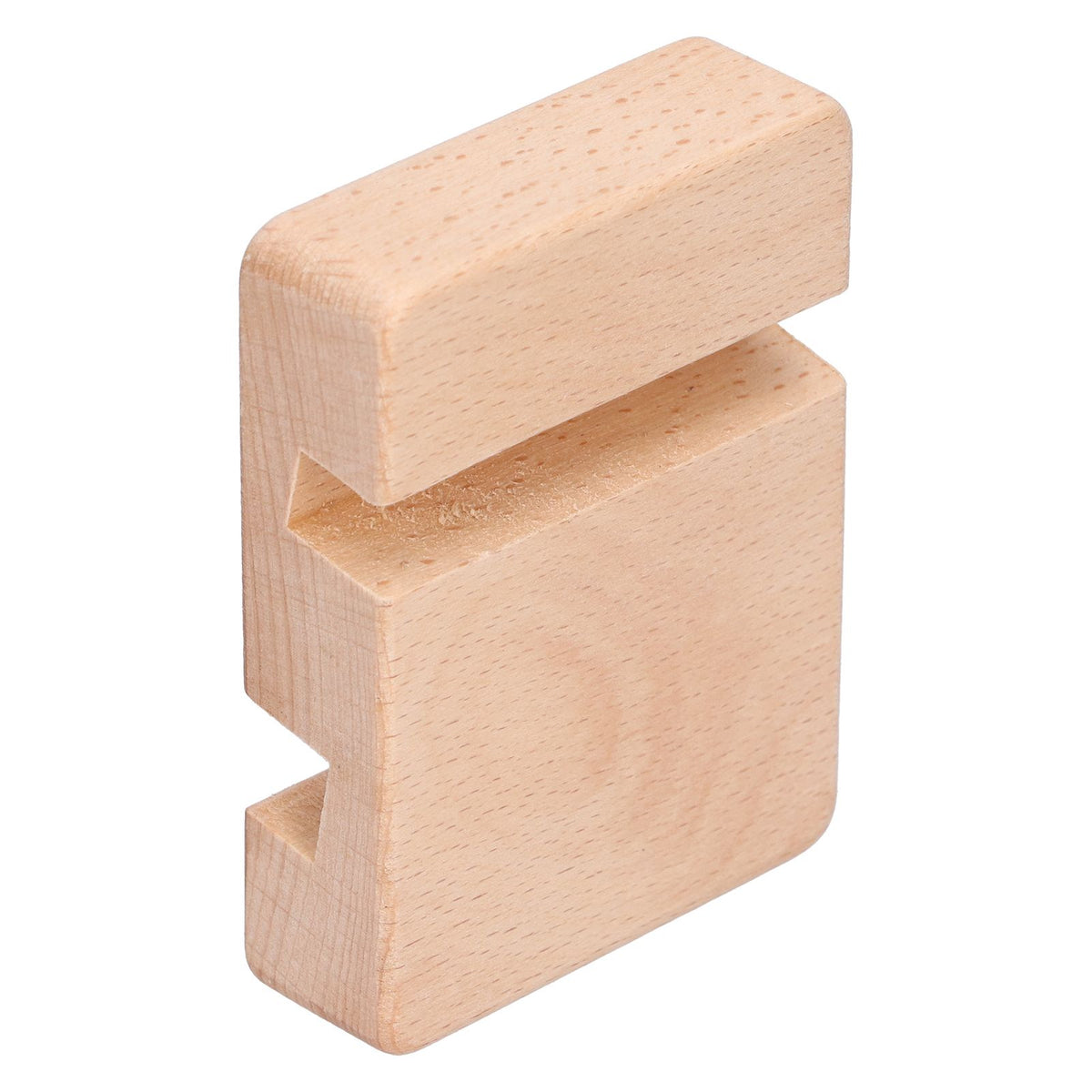 Phone Stand Wooden Compact Durable Universal Simple Stylish Modern Phone Holder for Home OfficeSquare Double Slot
