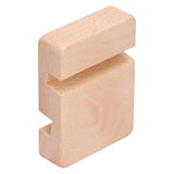Phone Stand Wooden Compact Durable Universal Simple Stylish Modern Phone Holder for Home OfficeSquare Double Slot - Extra Image