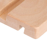Phone Stand Wooden Compact Durable Universal Simple Stylish Modern Phone Holder for Home OfficeSquare Double Slot - Extra Image