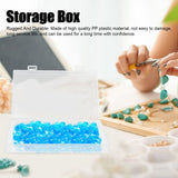 4Pcs Transparent Plastic Box with Hinged Cover Multipurpose Storage Container for Small Things