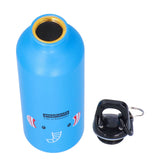 Kids Water Bottle Cute Cartoon 500ml Aluminum Insulated Water Bottle Sport Water JugBlue Elephant