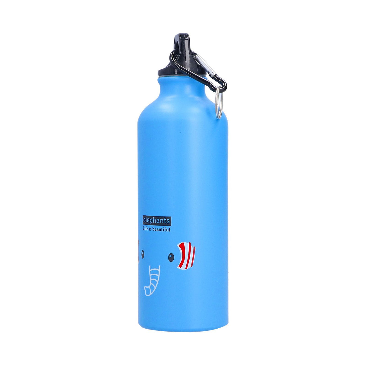 Kids Water Bottle Cute Cartoon 500ml Aluminum Insulated Water Bottle Sport Water JugBlue Elephant