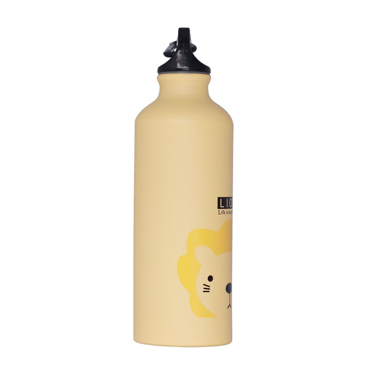 Kids Water Bottle Cute Cartoon 500ml Aluminum Insulated Water Bottle Sport Water JugYellow Lion