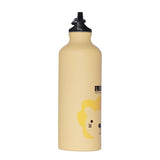 Kids Water Bottle Cute Cartoon 500ml Aluminum Insulated Water Bottle Sport Water JugYellow Lion - Low Angle