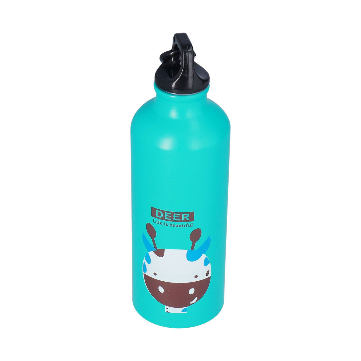 Kids Water Bottle Cute Cartoon 500ml Aluminum Insulated Water Bottle Sport Water JugGreen Deer