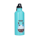 Kids Water Bottle Cute Cartoon 500ml Aluminum Insulated Water Bottle Sport Water JugGreen Deer - Rear View