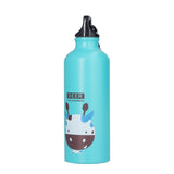 Kids Water Bottle Cute Cartoon 500ml Aluminum Insulated Water Bottle Sport Water JugGreen Deer