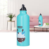 Kids Water Bottle Cute Cartoon 500ml Aluminum Insulated Water Bottle Sport Water JugGreen Deer - Extra Image