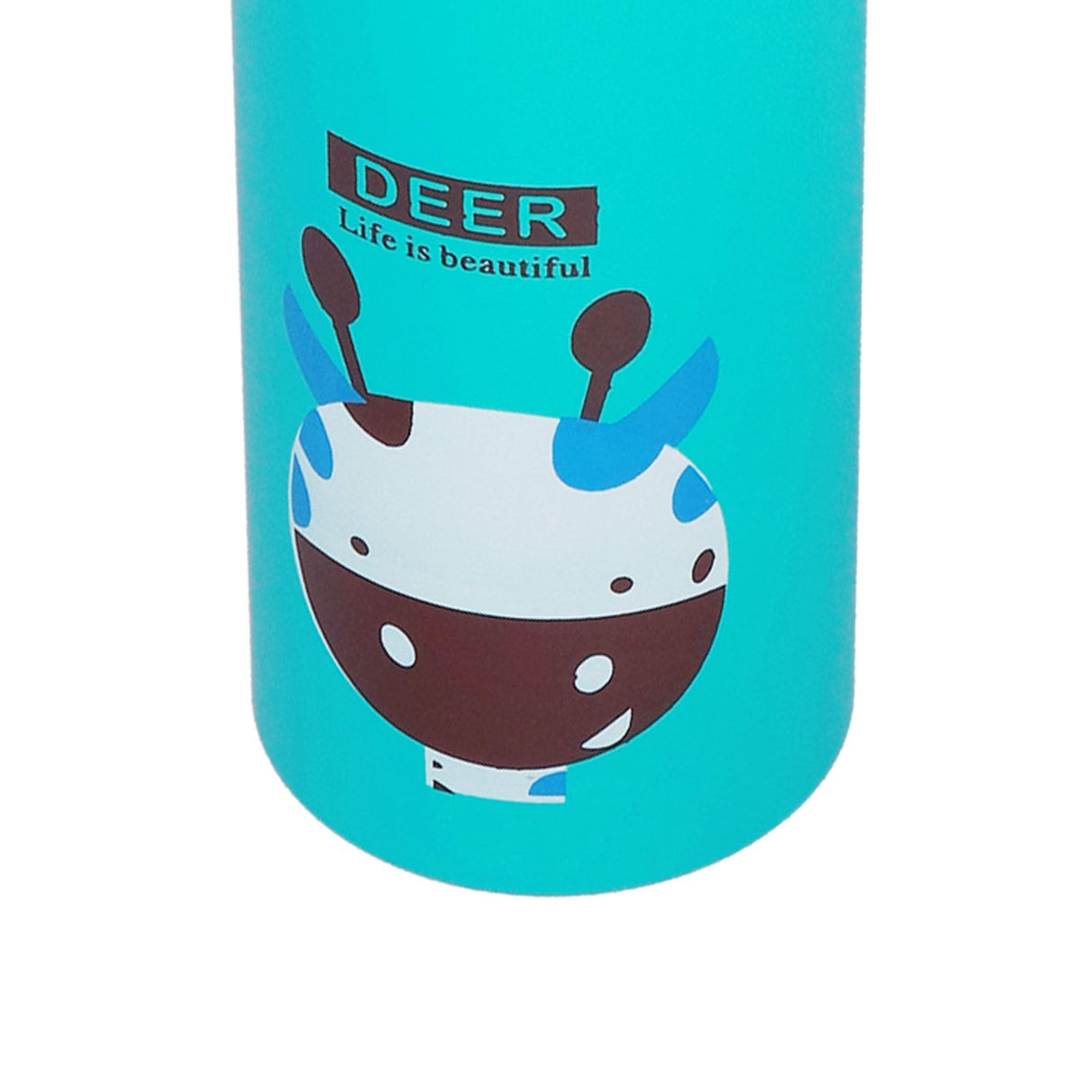 Kids Water Bottle Cute Cartoon 500ml Aluminum Insulated Water Bottle Sport Water JugGreen Deer