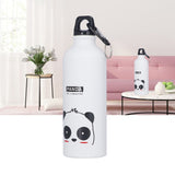 Kids Water Bottle Cute Cartoon 500ml Aluminum Insulated Water Bottle Sport Water JugWhite Panda