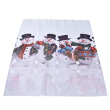 Digital Printing Blackout Curtain Snowman Pattern Blind Shade Window Drapes for Bedroom Living Room150x166cm Christmas Style 2