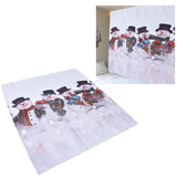 Digital Printing Blackout Curtain Snowman Pattern Blind Shade Window Drapes for Bedroom Living Room150x166cm Christmas Style 2 - Extra Image