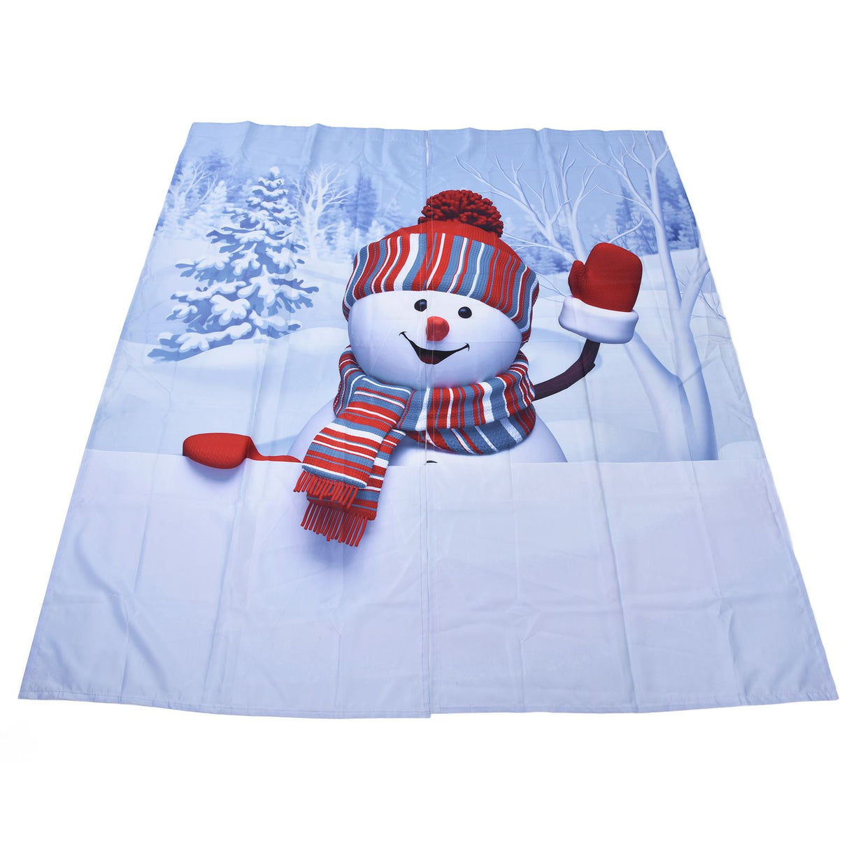 Digital Printing Blackout Curtain Snowman Pattern Blind Shade Window Drapes for Bedroom Living Room150x166cm Christmas Style 4