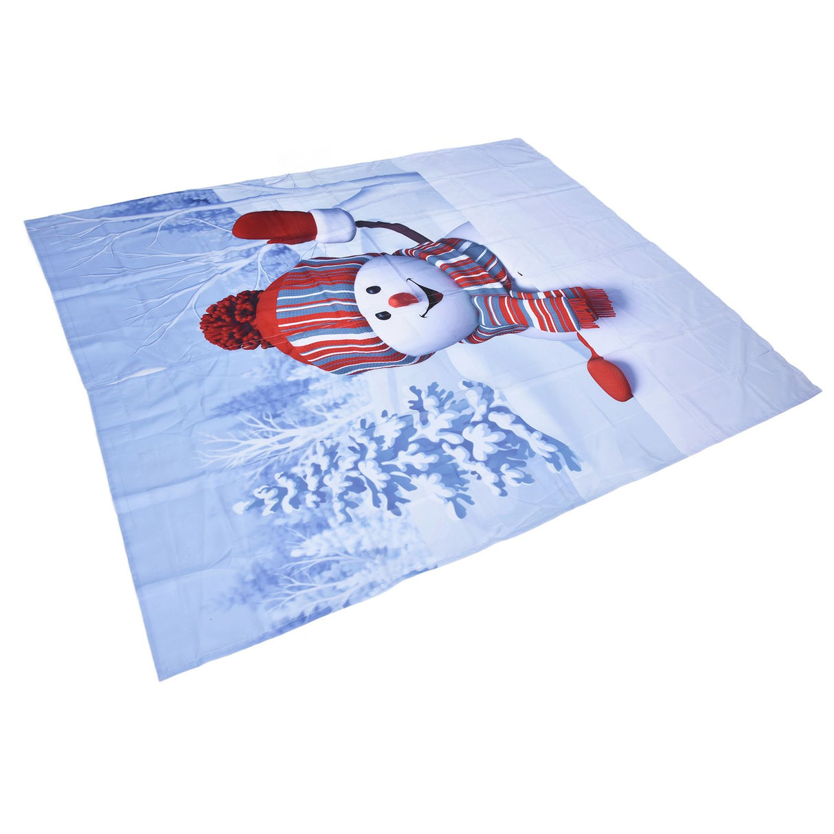 Digital Printing Blackout Curtain Snowman Pattern Blind Shade Window Drapes for Bedroom Living Room150x166cm Christmas Style 4