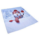 Digital Printing Blackout Curtain Snowman Pattern Blind Shade Window Drapes for Bedroom Living Room150x166cm Christmas Style 4 - Close-Up Angle