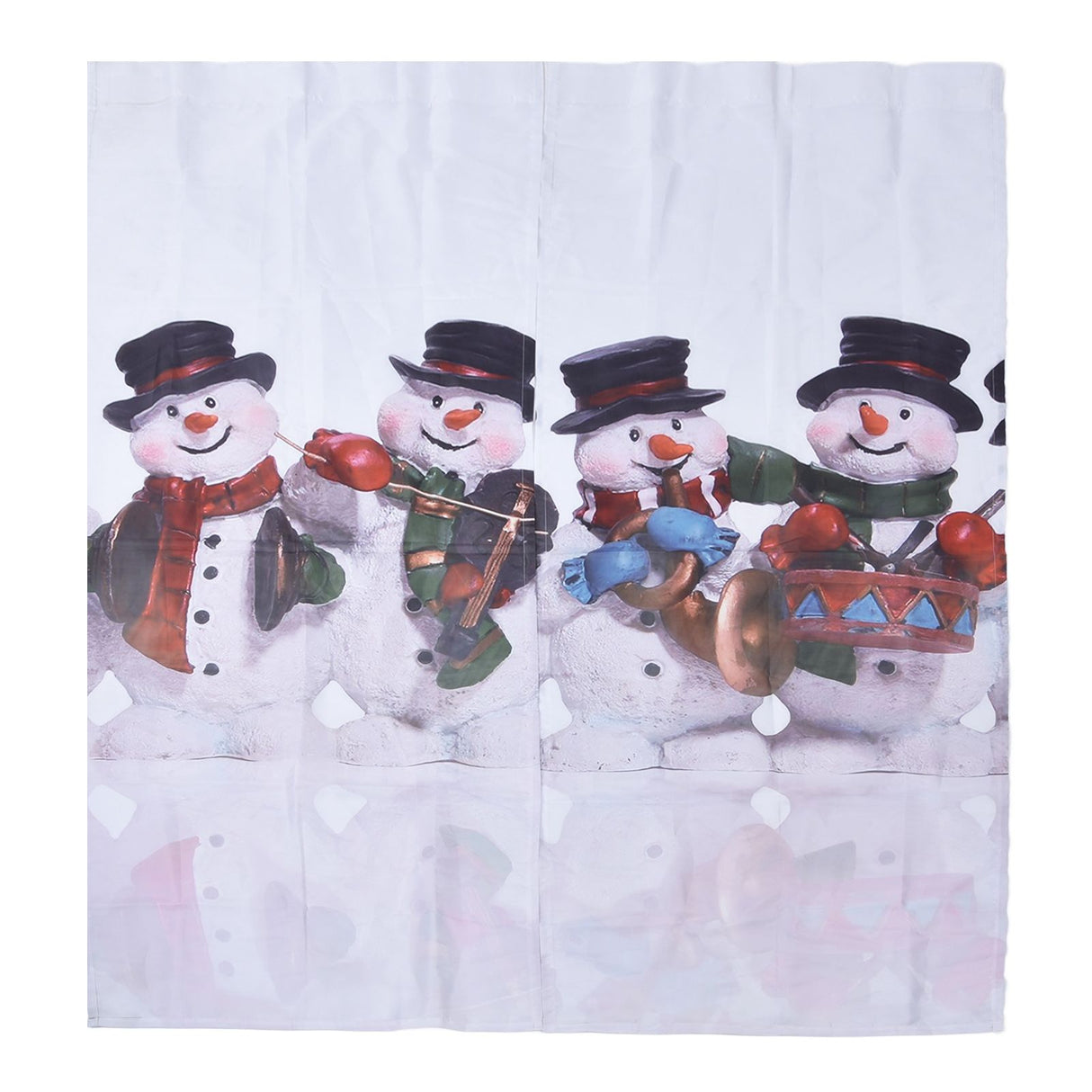 Digital Printing Blackout Curtain Snowman Pattern Blind Shade Window Drapes for Bedroom Living Room170x200cm Christmas Style 2