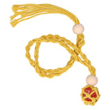 3pcs Net Bag Necklace Empty Stone Holder Rope Replacement Adjustable Necklace Cord for Crystals Quartz Stone HolderYellow