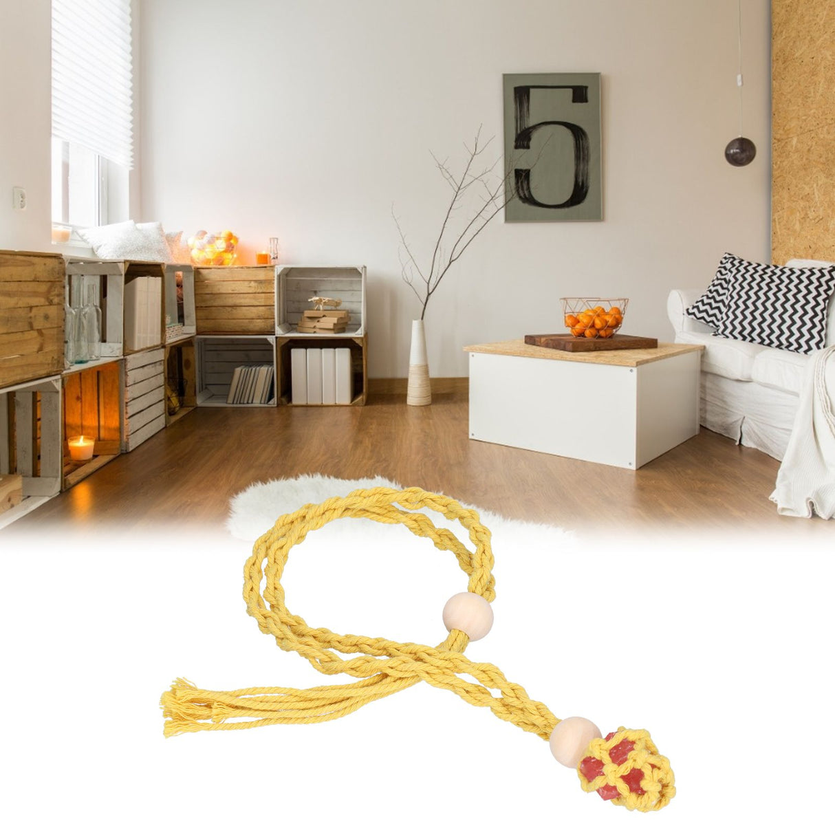 3pcs Net Bag Necklace Empty Stone Holder Rope Replacement Adjustable Necklace Cord for Crystals Quartz Stone HolderYellow