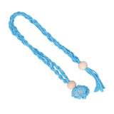 3pcs Net Bag Necklace Empty Stone Holder Rope Replacement Adjustable Necklace Cord for Crystals Quartz Stone HolderLight Blue