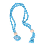 3pcs Net Bag Necklace Empty Stone Holder Rope Replacement Adjustable Necklace Cord for Crystals Quartz Stone HolderLight Blue